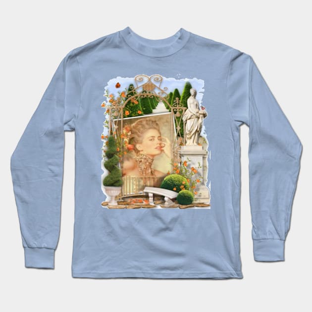 Tuscany Romantic Garden Long Sleeve T-Shirt by ERArts